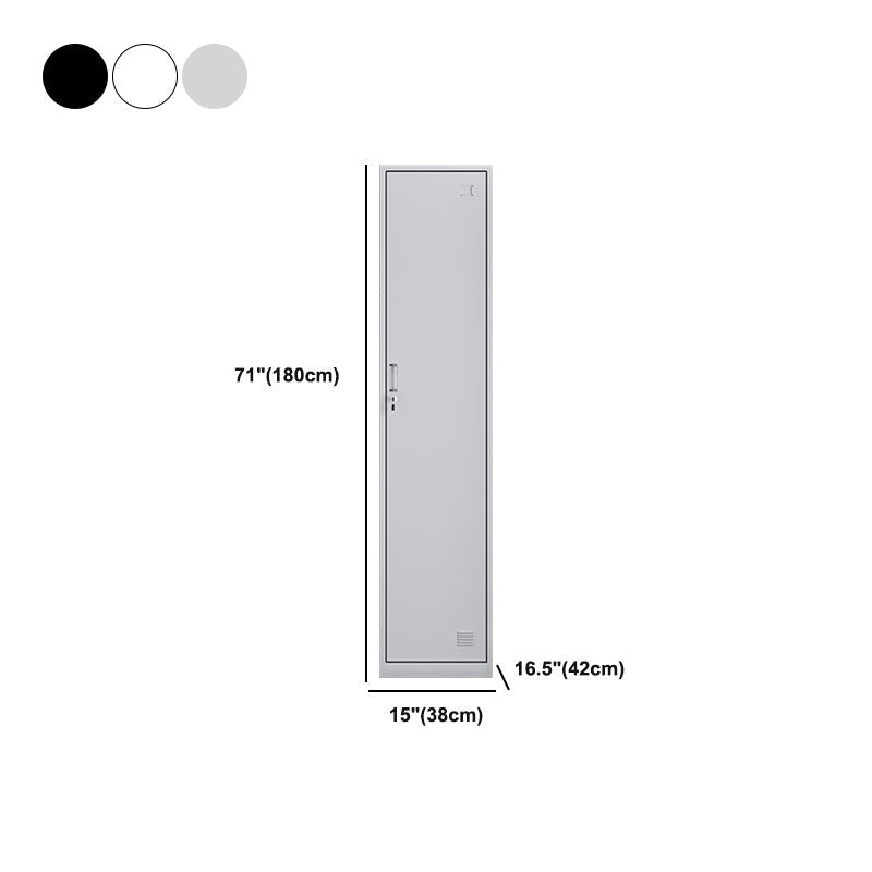 Modern Style Wardrobe Metal Wardrobe Closet with Lock,14.96" D x 16.54" W x 39.37" H
