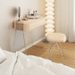 Contemporain 1 tiroir Maquillage Vanité Bureau en bois et coiffeur en acrylique