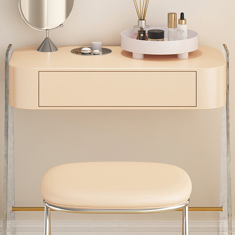 Tavolo da toeletta da toeletta per trucco da 1 cassetto contemporaneo