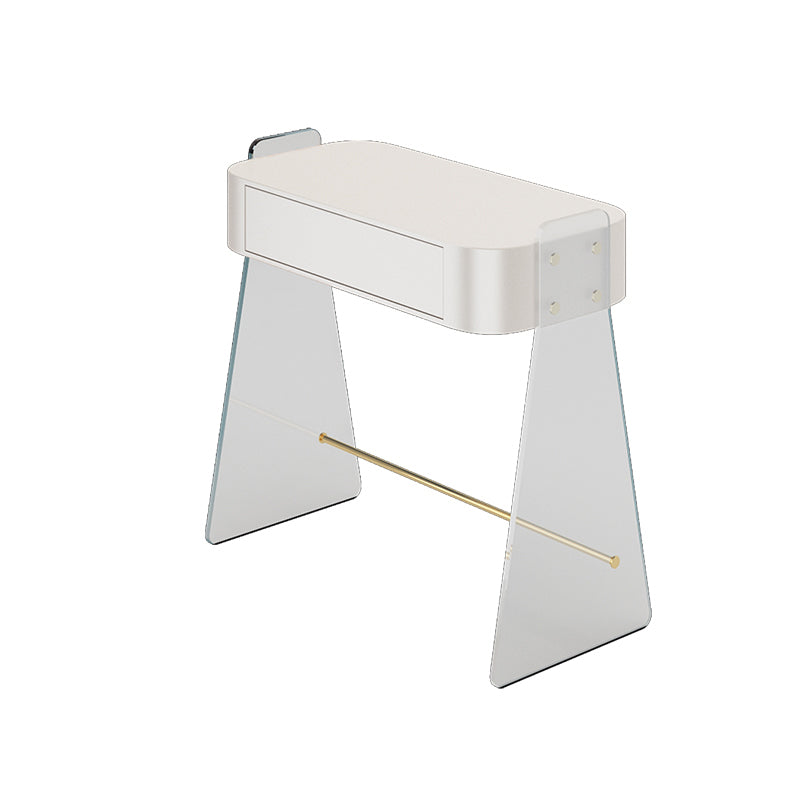 Contemporain 1 tiroir Maquillage Vanité Bureau en bois et coiffeur en acrylique