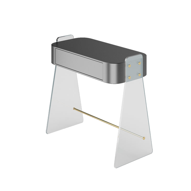 Contemporain 1 tiroir Maquillage Vanité Bureau en bois et coiffeur en acrylique