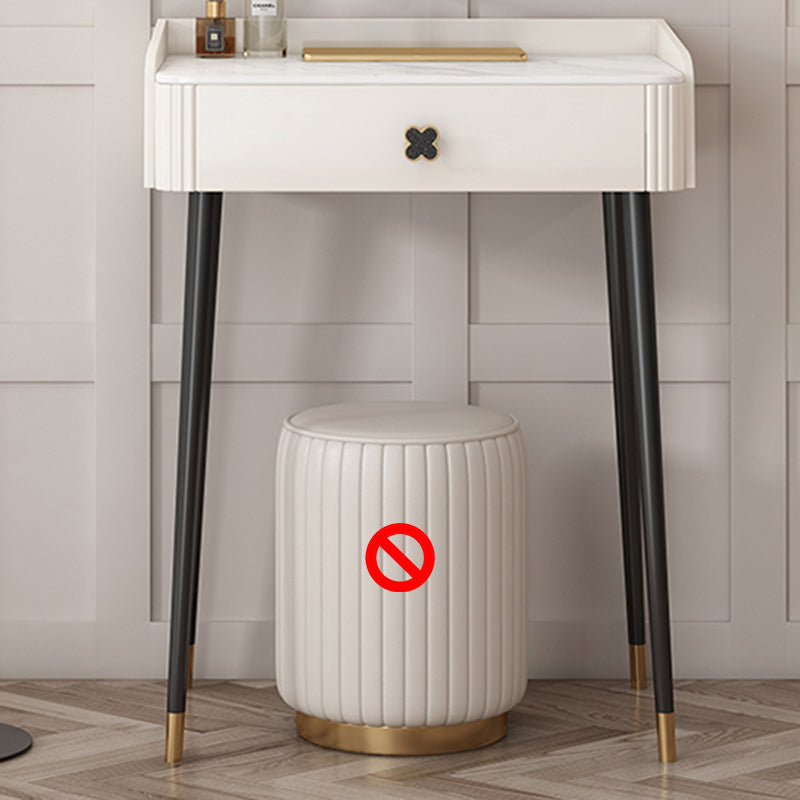 Vanité contemporaine casse-table en ardoise Vanité de maquillage avec tiroir