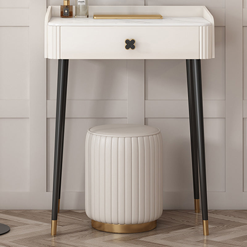 Contemporary Vanity Dressing Table Slate Top Make-up Vanity with Drawer