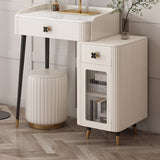 Vanité contemporaine casse-table en ardoise Vanité de maquillage avec tiroir