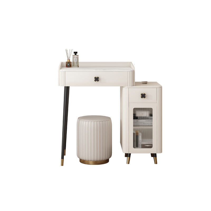 Vanité contemporaine casse-table en ardoise Vanité de maquillage avec tiroir