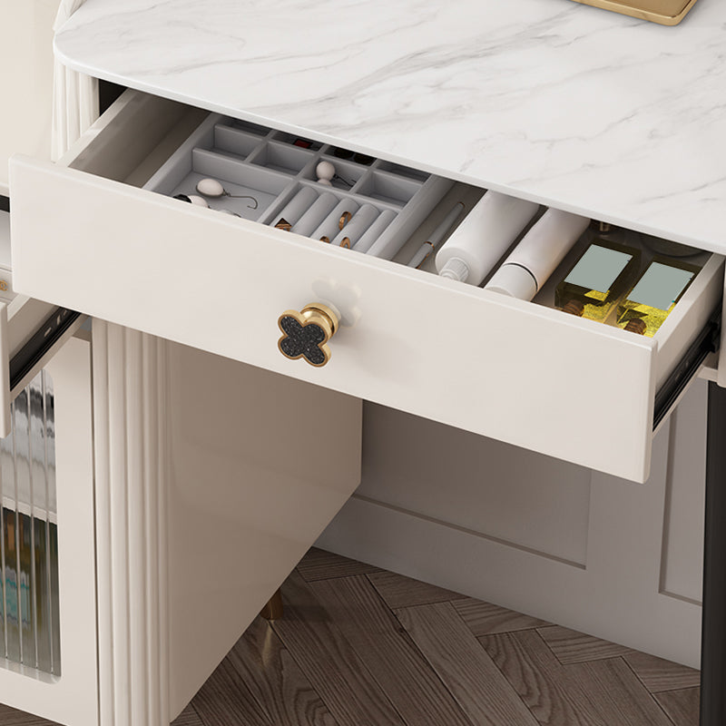 Vanité contemporaine casse-table en ardoise Vanité de maquillage avec tiroir