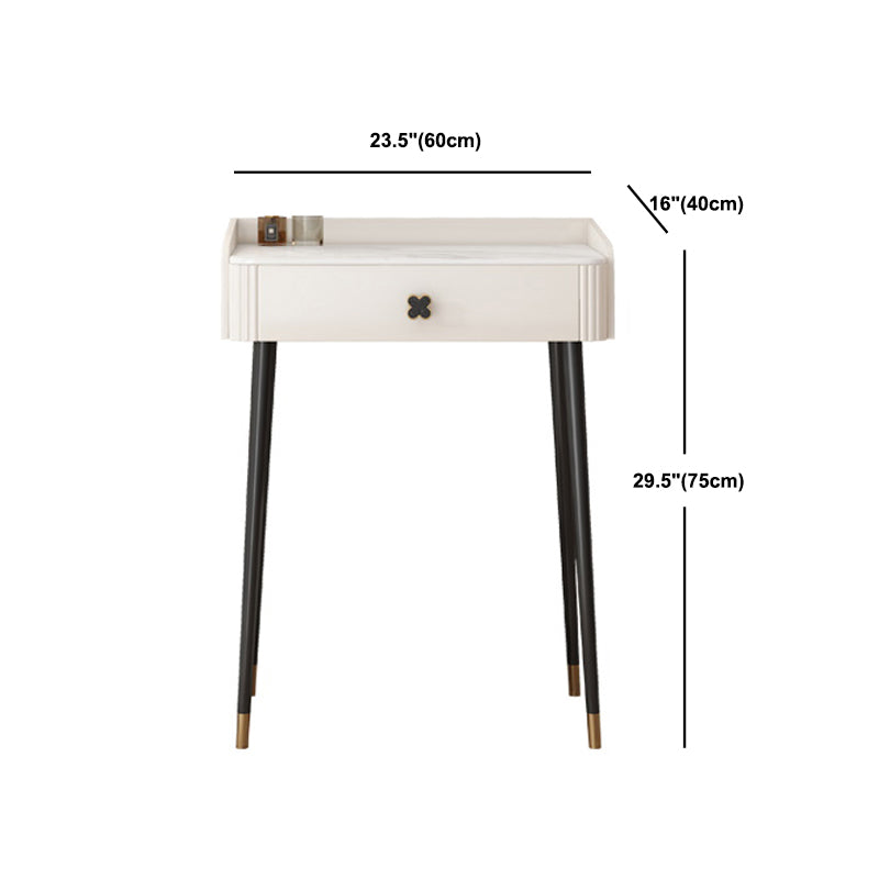 Vanité contemporaine casse-table en ardoise Vanité de maquillage avec tiroir