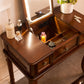 Traditional Flip-Top Vanity Dressing Table Wooden Makeup Vanity Set Clearhalo 'Bedroom Furniture' 'furn' 'furn_makeup_vanities' 'Furniture' 'Makeup Vanities' 'makeup_vanities' 5479602