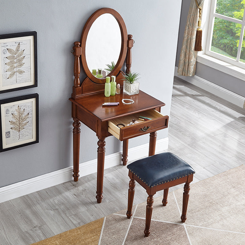 Tavolo da toeletta da toeletta per vanità in legno tradizionale set da trucco da vanità