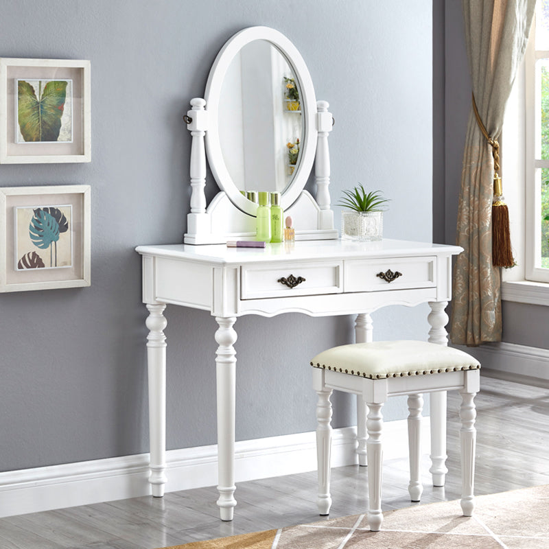 Tavolo da toeletta da toeletta per vanità in legno tradizionale set da trucco da vanità