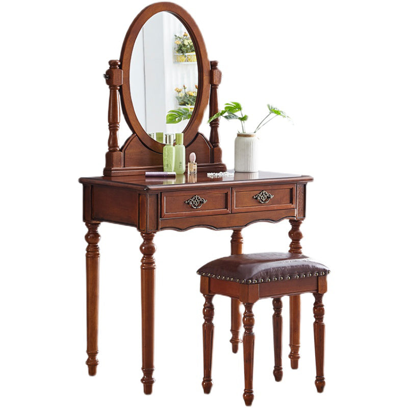 Tavolo da toeletta da toeletta per vanità in legno tradizionale set da trucco da vanità