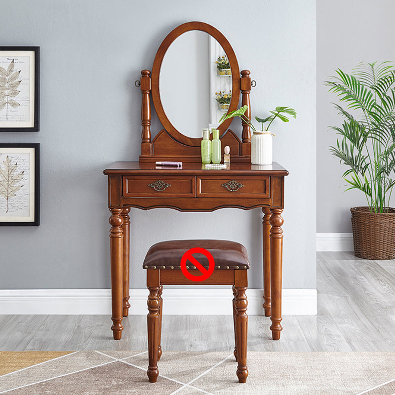 Tavolo da toeletta da toeletta per vanità in legno tradizionale set da trucco da vanità