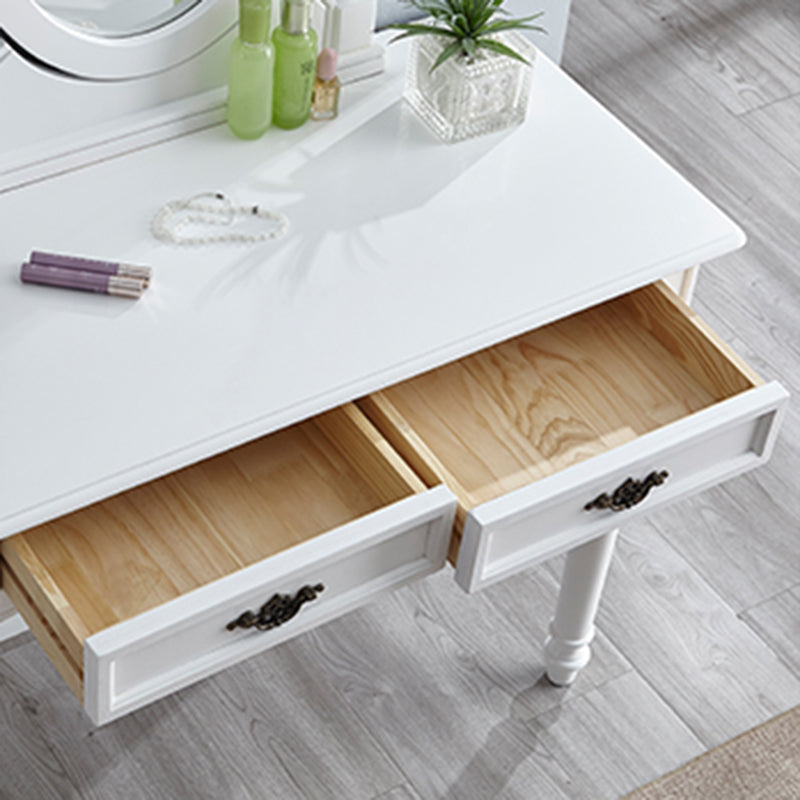 Tavolo da toeletta da toeletta per vanità in legno tradizionale set da trucco da vanità