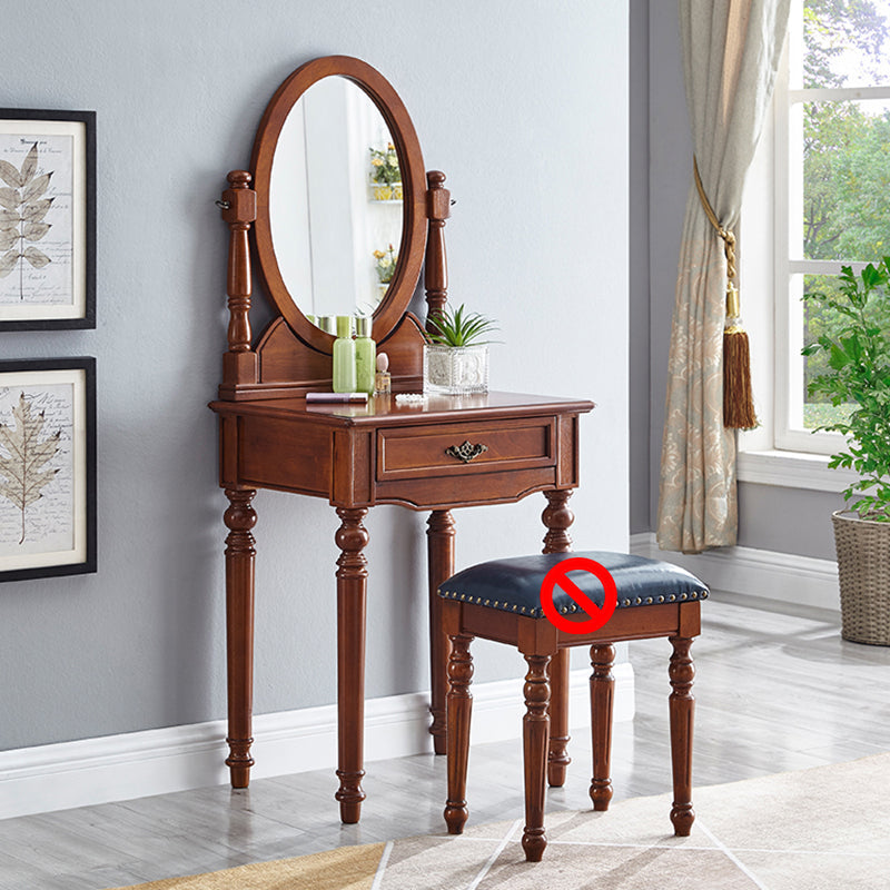 Tavolo da toeletta da toeletta per vanità in legno tradizionale set da trucco da vanità
