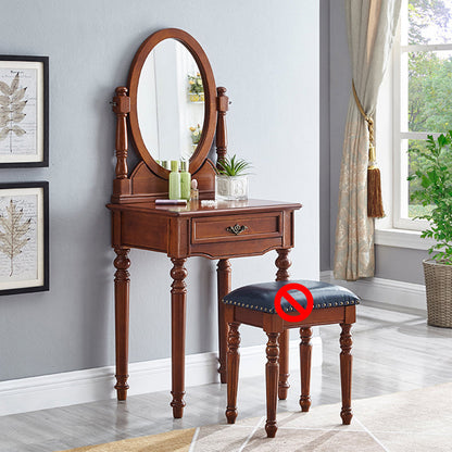 Tavolo da toeletta da toeletta per vanità in legno tradizionale set da trucco da vanità