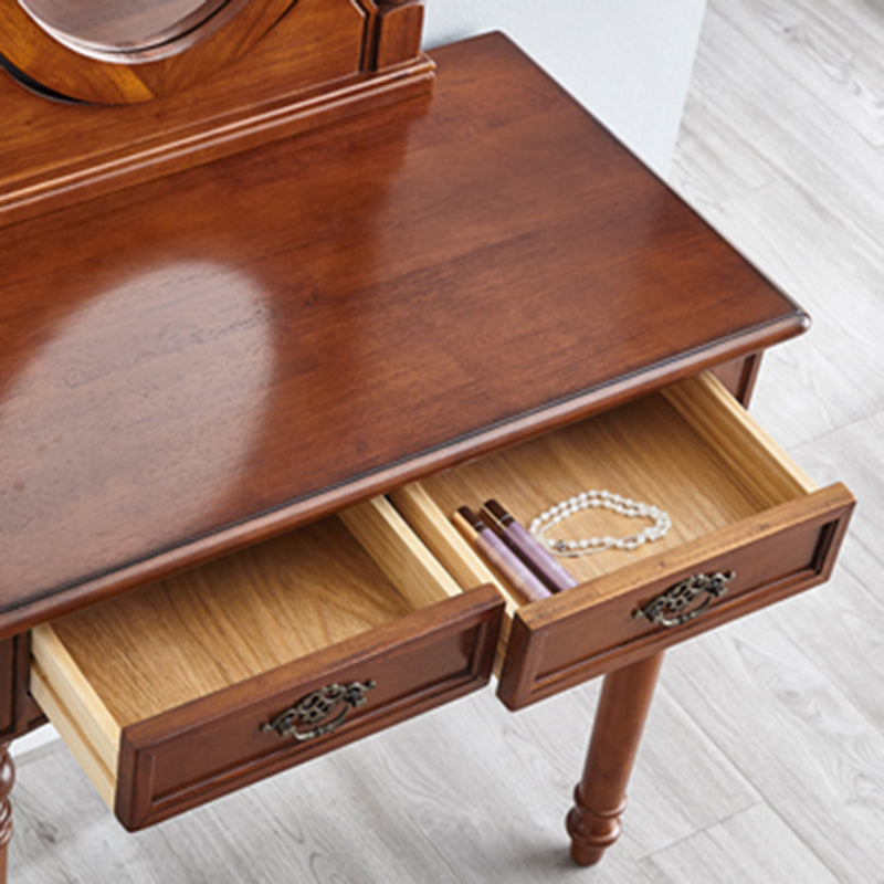 Tavolo da toeletta da toeletta per vanità in legno tradizionale set da trucco da vanità
