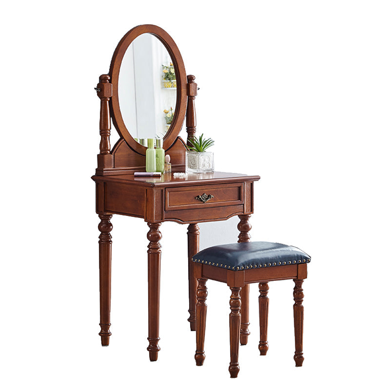 Tavolo da toeletta da toeletta per vanità in legno tradizionale set da trucco da vanità