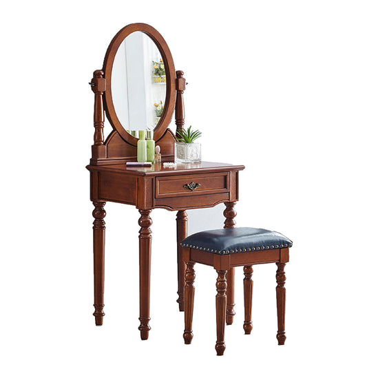 Tavolo da toeletta da toeletta per vanità in legno tradizionale set da trucco da vanità