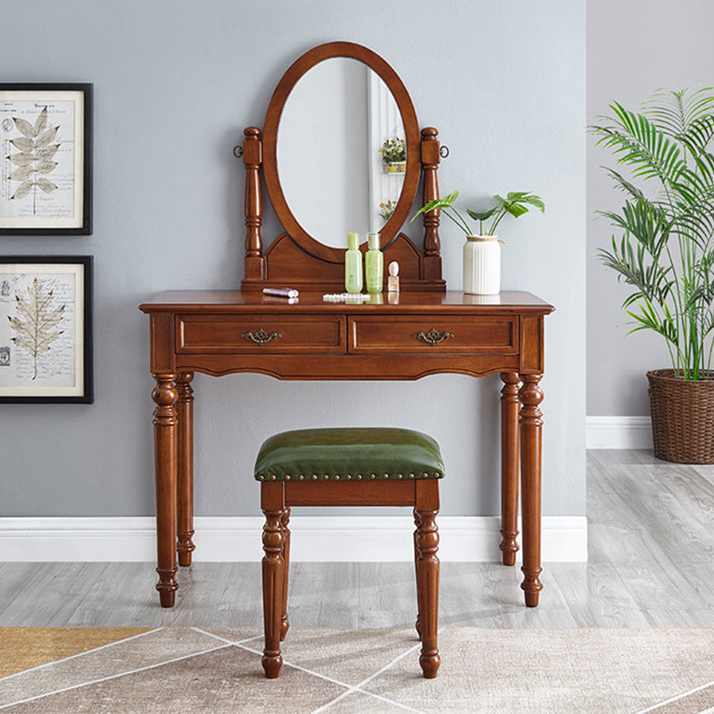 Tavolo da toeletta da toeletta per vanità in legno tradizionale set da trucco da vanità