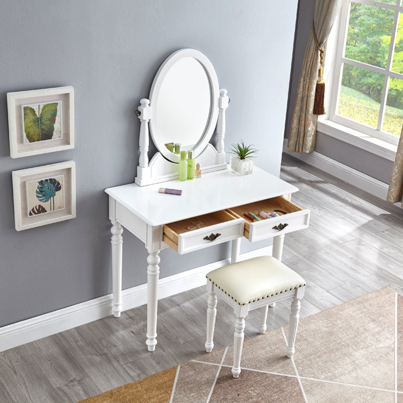 Tavolo da toeletta da toeletta per vanità in legno tradizionale set da trucco da vanità