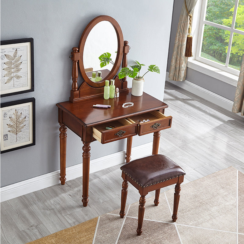 Tavolo da toeletta da toeletta per vanità in legno tradizionale set da trucco da vanità