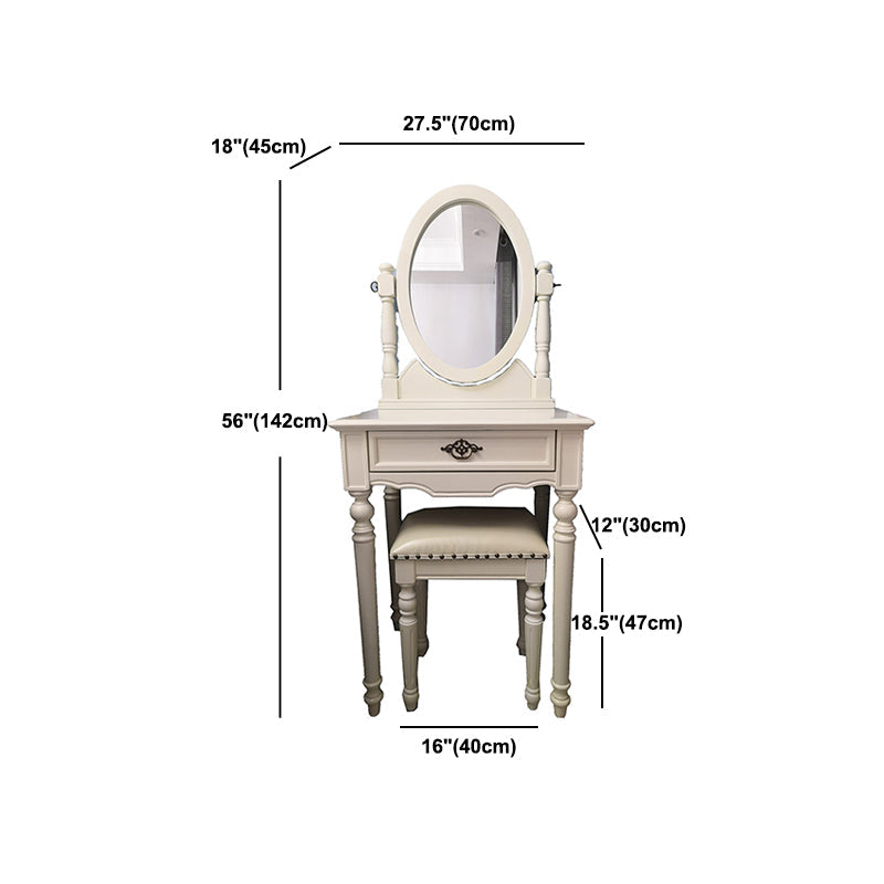 Tavolo da toeletta da toeletta per vanità in legno tradizionale set da trucco da vanità