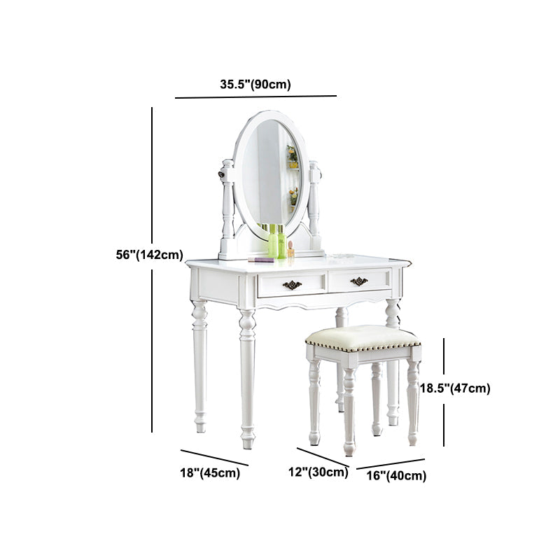 Tavolo da toeletta da toeletta per vanità in legno tradizionale set da trucco da vanità
