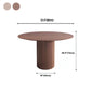 Solid Wood Dining Table Contemporary Dining Site Table with Pedestal Base Clearhalo 'Dining Tables & Seating' 'Dining Tables' 'dining_table' 'furn' 'furn_dining_table' 'Furniture' 'Kitchen & Dining Furniture' 5479894