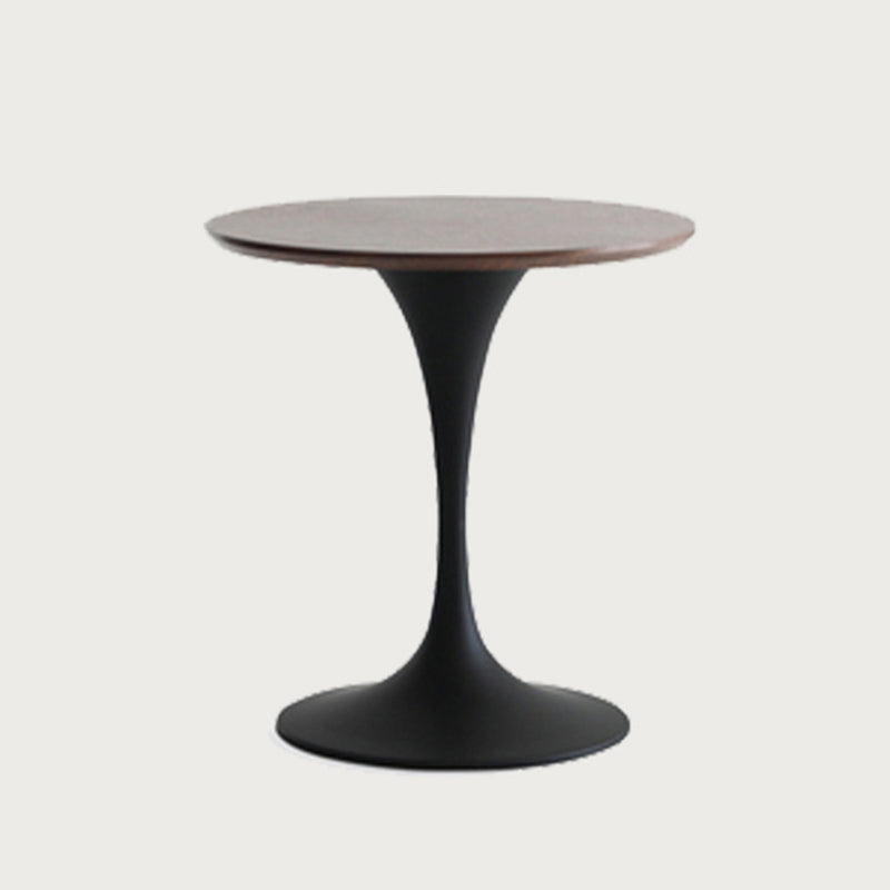 Modern Style Round Dining Table Tulip Home Table with Metal Base