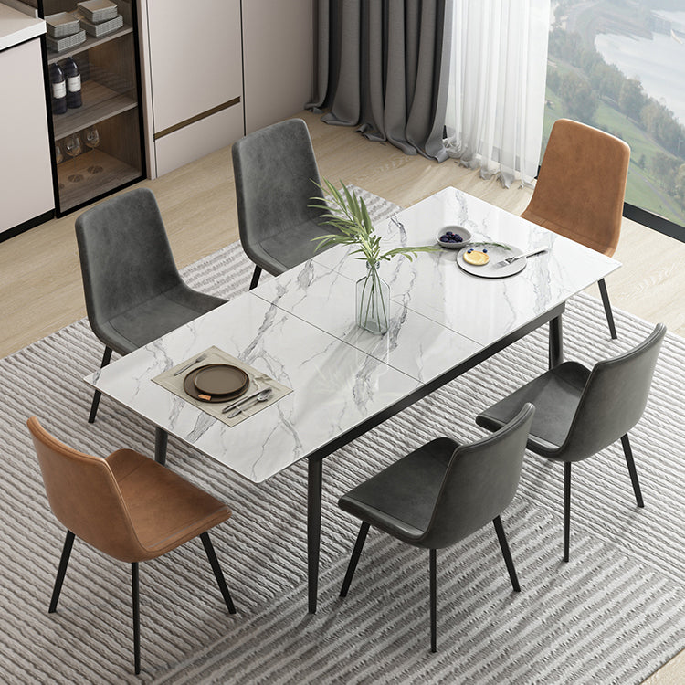 Tavolo da pranzo industriale del sito da pranzo in pietra top estendibile tavolo da pranzo