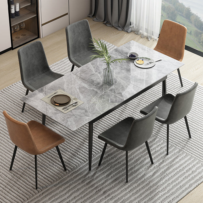 Tavolo da pranzo industriale del sito da pranzo in pietra top estendibile tavolo da pranzo