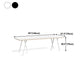 Table à manger industrielle avec table à manger rectangulaire en pin noir pour cuisine