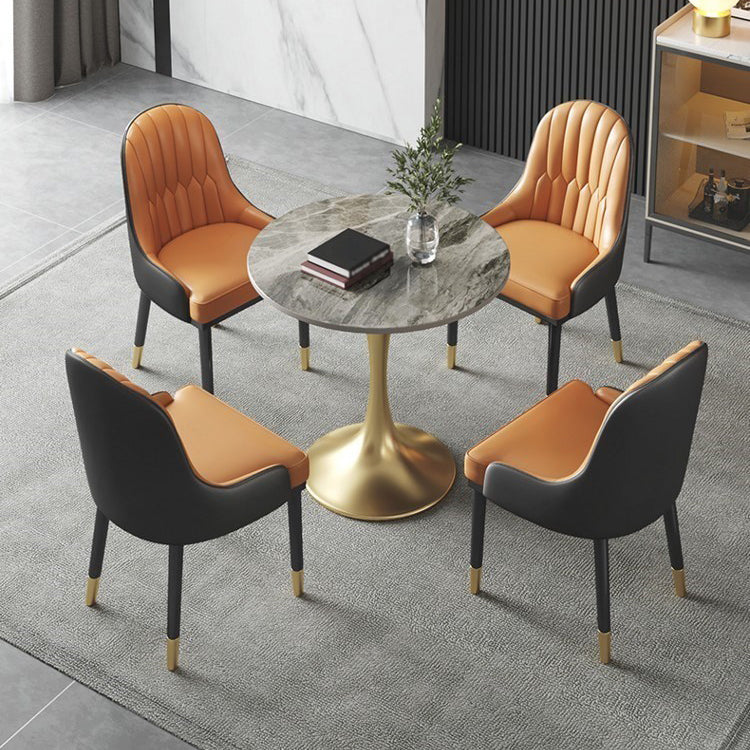 Traditional Luxury Dining Table Sintered Stone Tulip Table for Dining Room Clearhalo 'Dining Tables & Seating' 'Dining Tables' 'dining_table' 'furn' 'furn_dining_table' 'Furniture' 'Kitchen & Dining Furniture' 5480001