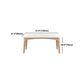 White Stone Top Table Mid-Century Modern Dining Table with 4 Wood Legs