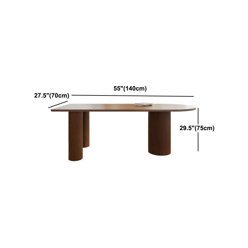 Tavolo da pranzo in legno massiccio tavolo da pranzo moderno con 4 gambe in legno