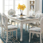 White Stone Top Dining Table Rectangle Dining Table with 4 Wood Legs