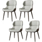Brasserie Contemporary Faux Leather Dining Chair Parsons Chair in Matte Finish Dark Grey Light Grey 4 Piece Set Clearhalo 'Dining Chairs' 'Dining Tables & Seating' 'dining_chair' 'furn' 'furn_dining_chair' 'Furniture' 'Kitchen & Dining Furniture' 5480189