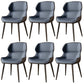 Brasserie Contemporary Faux Leather Dining Chair Parsons Chair in Matte Finish Blue 6 Piece Set Clearhalo 'Dining Chairs' 'Dining Tables & Seating' 'dining_chair' 'furn' 'furn_dining_chair' 'Furniture' 'Kitchen & Dining Furniture' 5480232