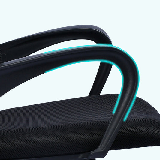 Silla de oficina contemporánea de soporte lumbar malla silla de escritorio de la parte delantera