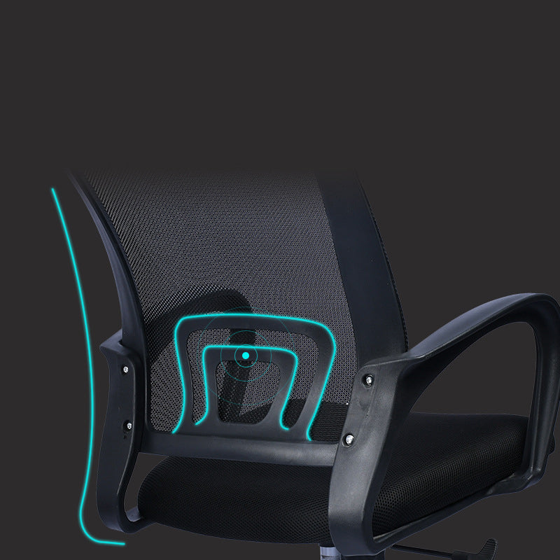 Zeitgenössischer Bürostuhl Lenden Sie Lumbal Support Mesh Mid-Back-Schreibtischstuhl