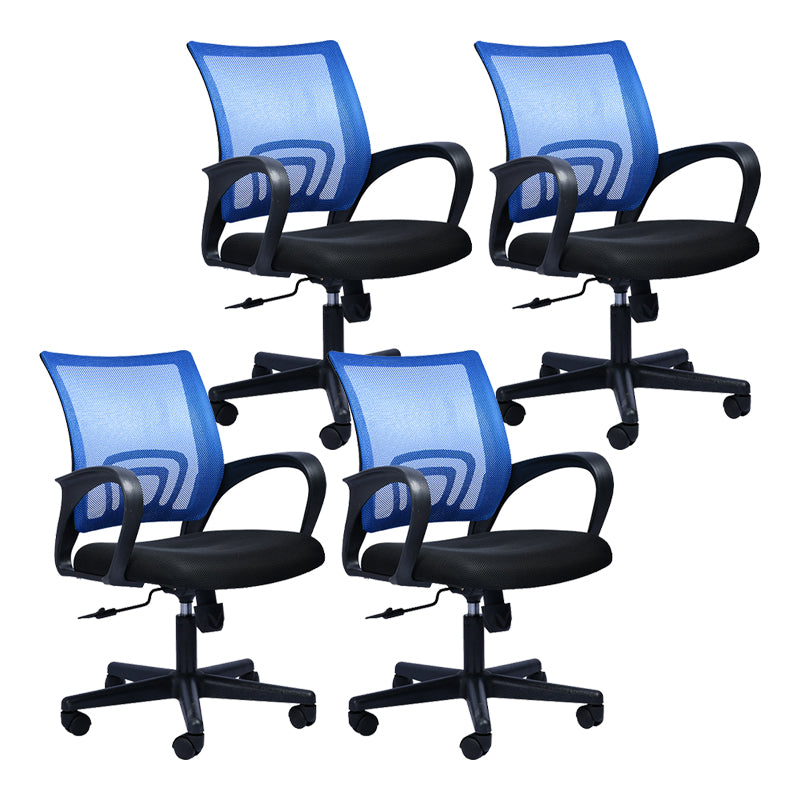 Zeitgenössischer Bürostuhl Lenden Sie Lumbal Support Mesh Mid-Back-Schreibtischstuhl