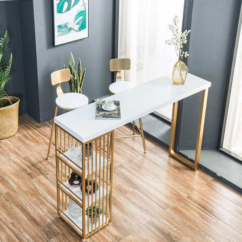 1/3/4 stuks Glam Bar Set Home Mat Finish Iron Bark Stool en Table Set