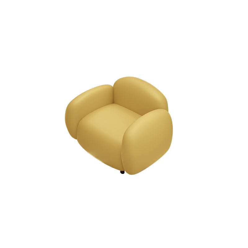 33,46 "W x 27,55" H divano a braccio quadrato in pelle finta