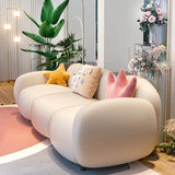 33.46" W x 27.55" H Faux Leather Square Arm Sofa Contemporary Standard Sofa