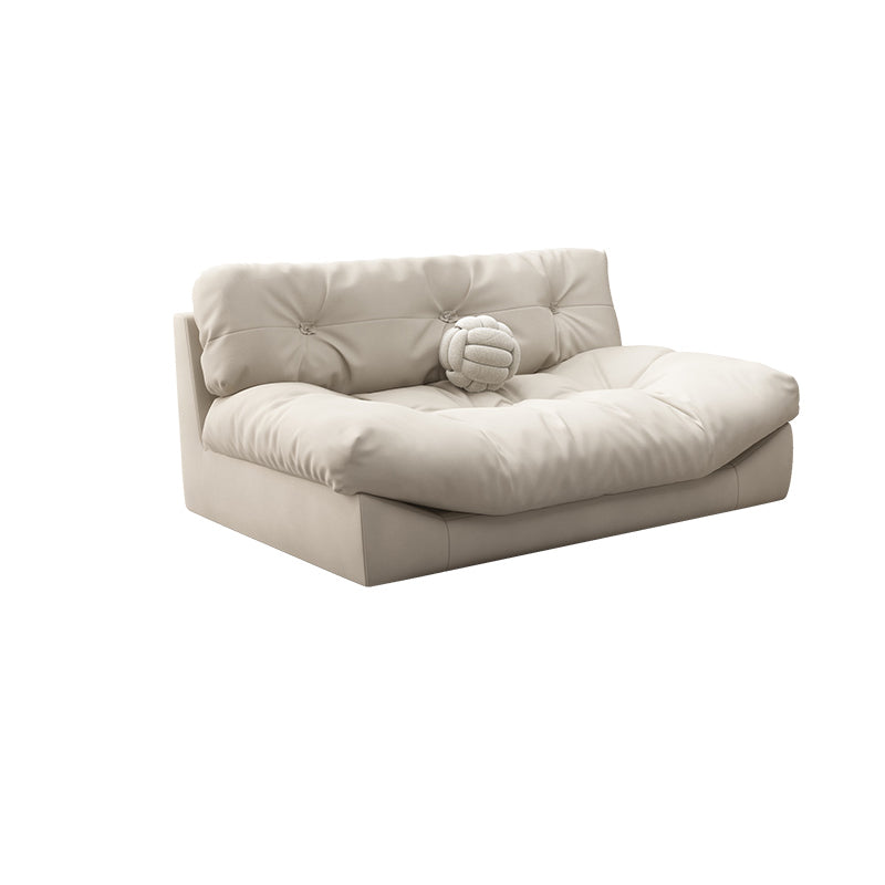 Tufted Split-Back Contemporary Standard Settee Couch in Beige 71"L x 41"W x 35"H Clearhalo 'furn' 'furn_sofas' 'Furniture' 'Living Room Furniture' 'Sofa' 'sofas' 5484178