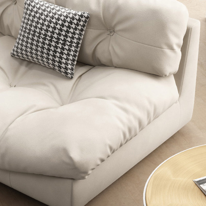 Tufted Split-Back Contemporary Standard Settee Couch in Beige Clearhalo 'furn' 'furn_sofas' 'Furniture' 'Living Room Furniture' 'Sofa' 'sofas' 5484184