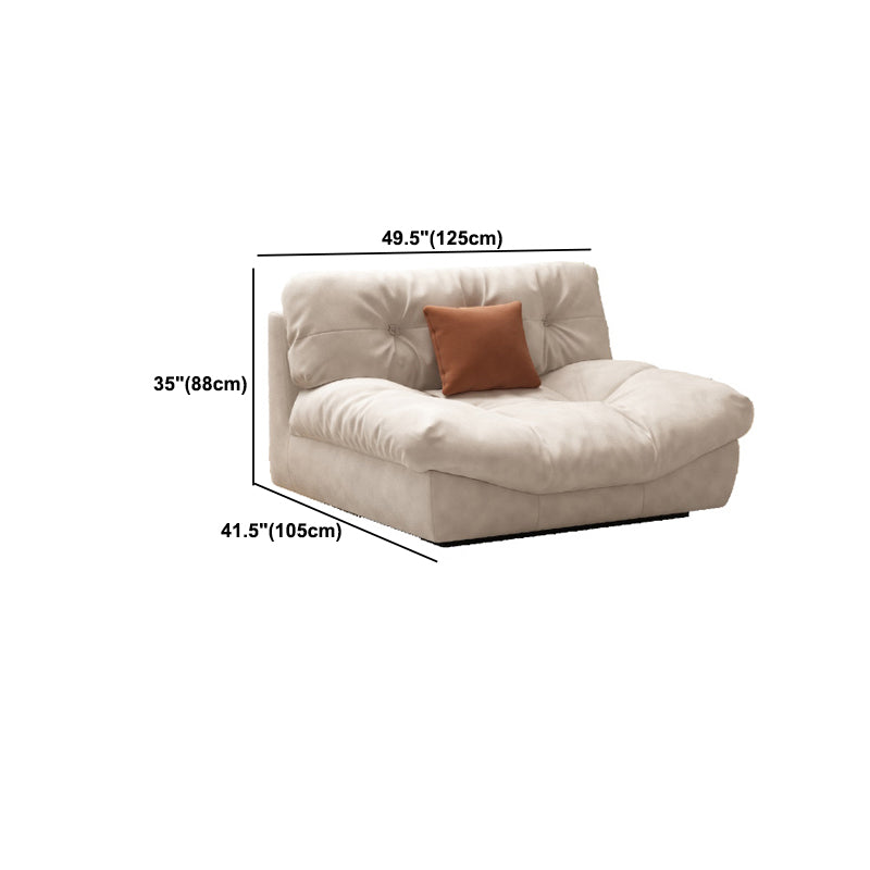Tufted Split-Back Contemporary Standard Settee Couch in Beige Clearhalo 'furn' 'furn_sofas' 'Furniture' 'Living Room Furniture' 'Sofa' 'sofas' 5484189