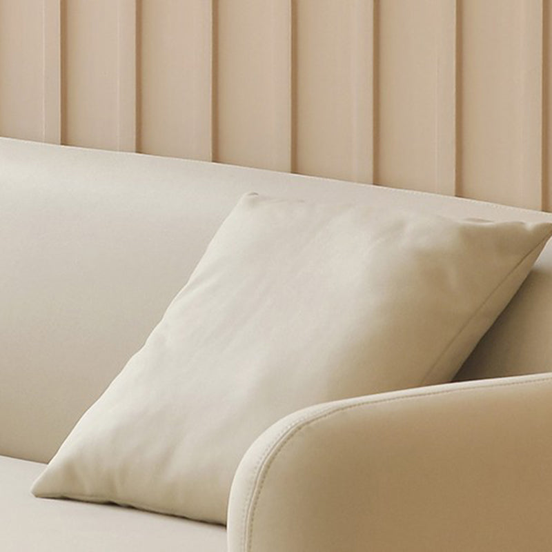 Sofá estándar contemporáneo de cuero sintético resistente a las manchas para sala de estar