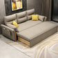 Cama de sofá de brazo acampanado de mezcla de algodón contemporánea con almohadas