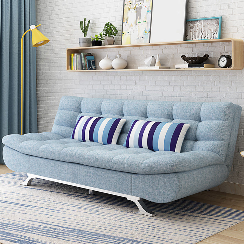 Convertibile divano di divano di divano in cotone a bracciale senza braccio contemporaneo